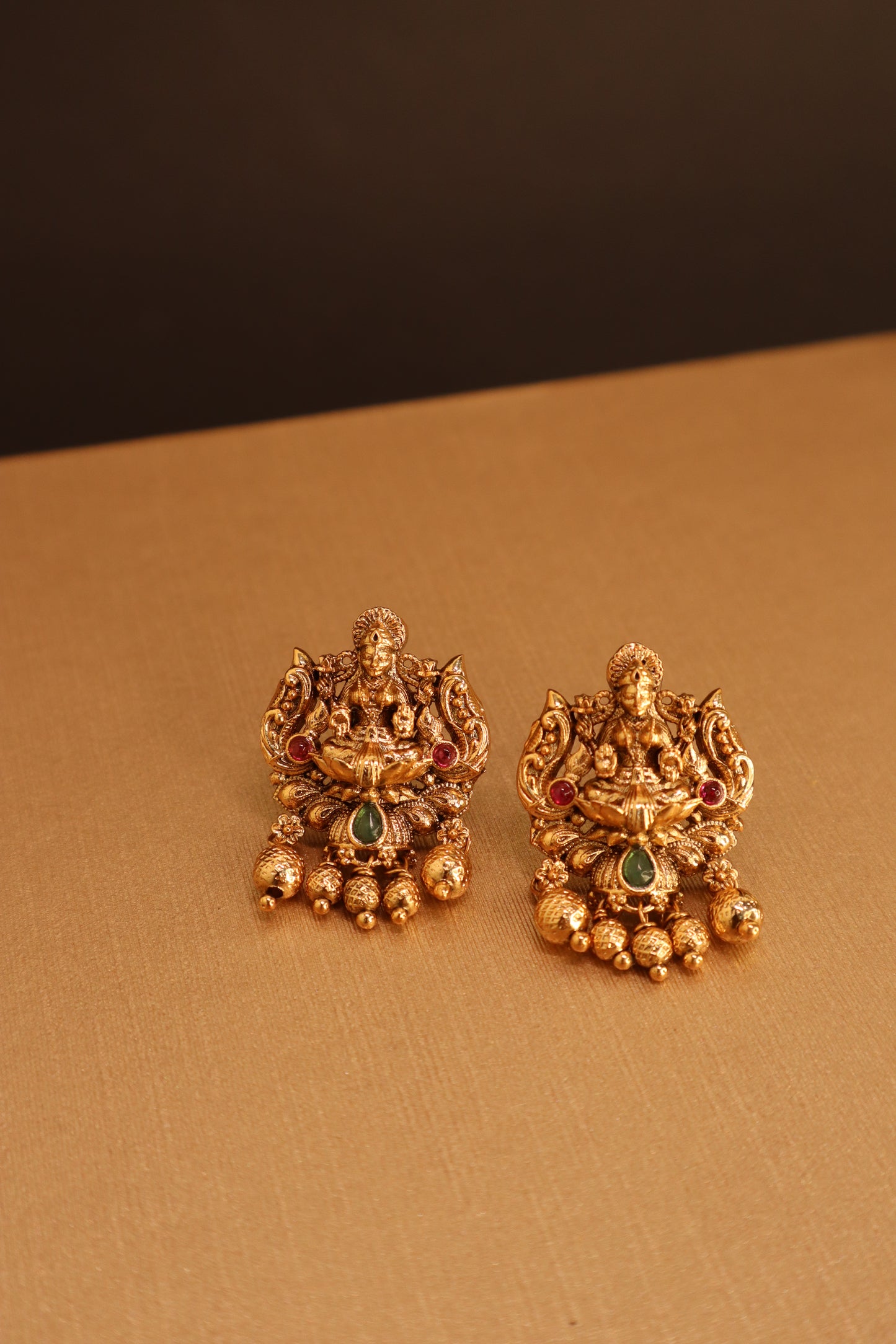 Budget Friendly Traditional Lakshmi Devi Earrings/ Chandbalis