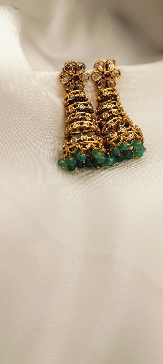 Trendy step Floral Jhumkas