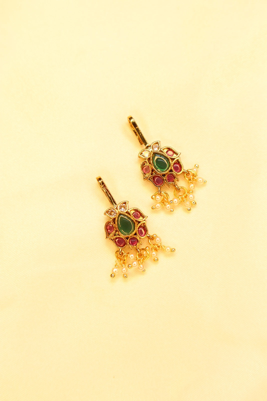 Beautiful Kemp Floral Bugadi Earcuffs | upper earrings | Bugadi Earrings