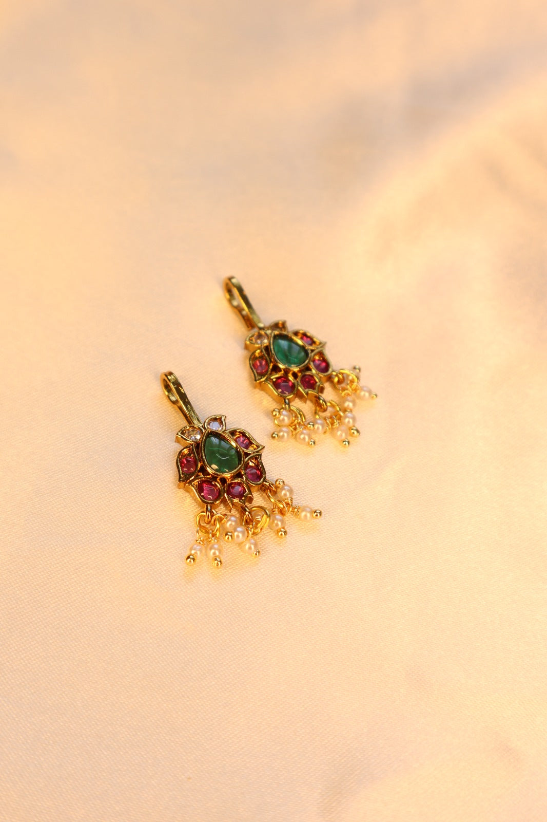 Beautiful Kemp Floral Bugadi Earcuffs | upper earrings | Bugadi Earrings