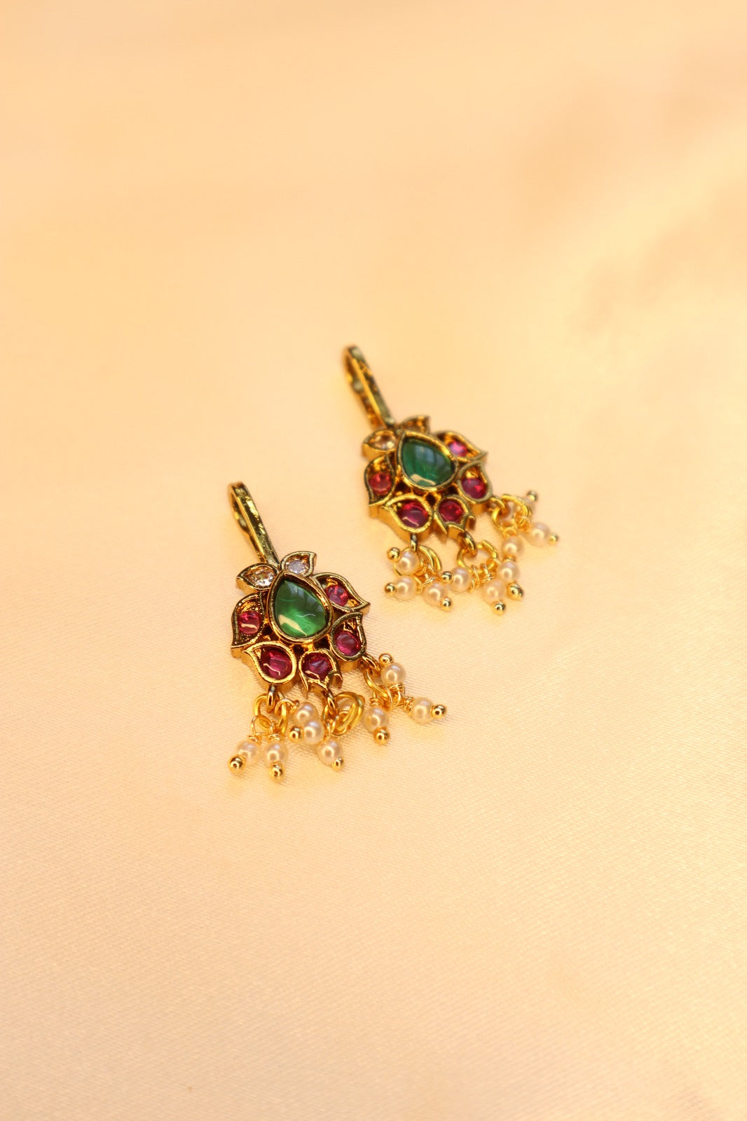 Beautiful Kemp Floral Bugadi Earcuffs | upper earrings | Bugadi Earrings