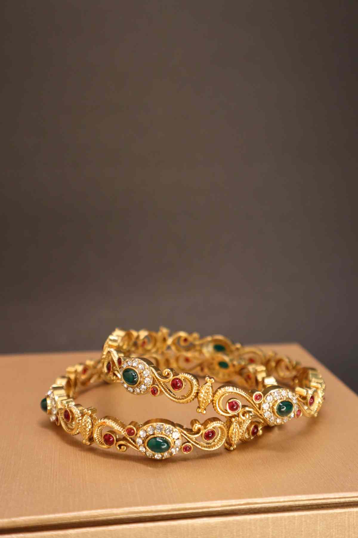 Beautiful Traditional AD Temple Kada bangles