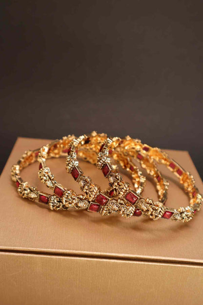 Beautiful Lakshmi Bangles  (Set of 4 Bangles)