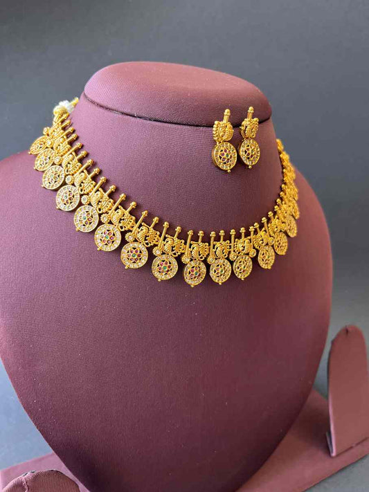Beautiful Traditional Temple Lakshmi Necklace set