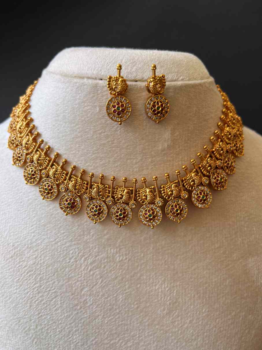 Beautiful Traditional Temple Lakshmi Necklace set