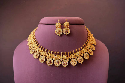 Beautiful Traditional Temple Lakshmi Necklace set