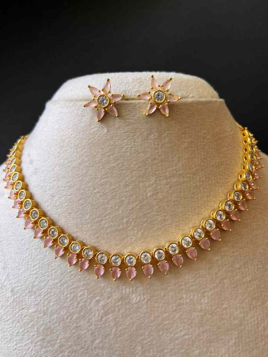 Elegance Twinkling Star Necklace with beautiful earrings