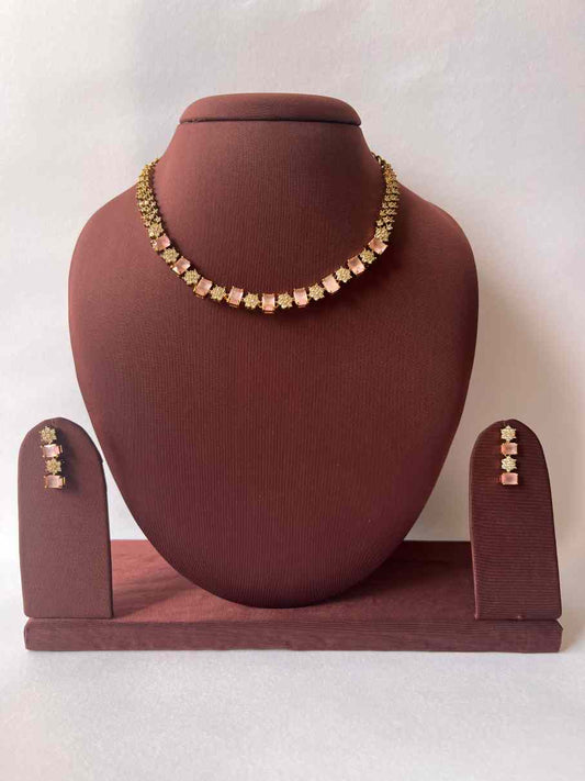 Simple  Victorian changeable Stone Necklace