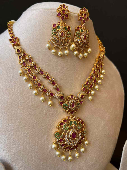 Simple And Beautiful Two Layer Pendant Necklace